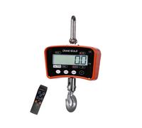 Portable Digital Hook Crane Scale 100kg 200kg 300kg 500kg 1000kg Direct-view Remote Control Easy to Read Data(300kg)