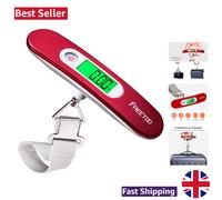 FREETOO Luggage Scale Portable Digital Weight Scale for Travel Suitcase Weigher with Tare Function 110 Lb/ 50Kg Capacity Red
