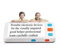Portable Digital Magnifier - 4-32 Times Magnification, 5.0 Inches Electronic Reading Aid for Low Vision, Multifunctional Video Magnifier for Visually Impaired Users