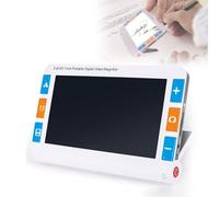 Portable Digital Magnifier, 7-inch Touchscreen Electronic Video Magnifier for Low Vision, 2X-32X Electronic Reading Aid with 26 Color Patterns 8mega Pixel for Color Blindness, Amblyopia,White