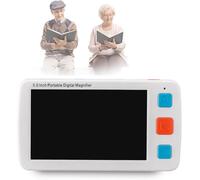 Portable Digital Magnifier, Low Vision Digital Magnifier Handheld Reading Aid, 5.0inch Reading Magnifier Electronic Video Magnifier with Color Dual Camera Screen Lock HD, for Reading, Writing