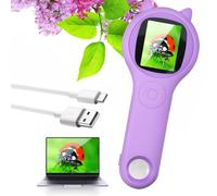 Portable Digital Mini Microscope, Purple Handheld Magnifying Glass for Kids, Educational Science Experiment Toy for Age 3-12 Boys Girls