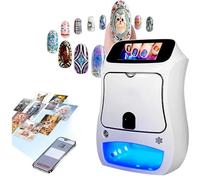 Portable Digital Nail Art Printer, 3D Nail Painting Machine, Mobile Phone Connectivity, DIY Image Printing