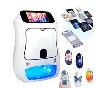 Portable Digital Nail Printer, Mobile 3D Nail Printer With Touch Screen, App Control/Automatic Shape Recognition/Fast Drawing In 10 Seconds, Suitable For Diy Customized Photo Printing At Home Or Nail