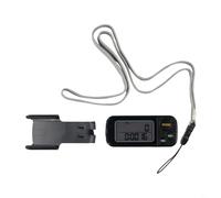Portable Digital Pedometer Featuring Large Display Waist Clip and Lane Rope for Step Counting Exercise Time Distance and Calorie Monitoring