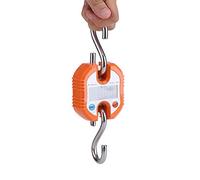 Portable Digital Professional Crane Scale 150 Kg, Mini Electronic Hook Hanging Scale Loop Weighing Balance for Luggage Weighing,Home,Farm,Factory,Hunting,Outdoor etc.(Orange)