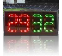 Portable Digital Scoreboard for Soccer Football, Electric Substitution Board Display with Additional Time for Team Sports Single-Sided