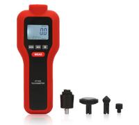 Portable Digital Tachometer, Handheld Photo La_ser Tachometer, 2-19999RPM Contact/2-99999RPM Non Contact Tach Rotate Meter RPM Meter, 30 Groups Data Logging Max/Min/AVG LCD Backlight