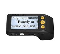 Portable Digital Video Magnifier Electronic Reading Aid 3.5 Inch LCD Screen for Low Vision 2x-25x Zoom Foldable Handle, Handheld Magnifier Reading Aids for Color Blindness,Black