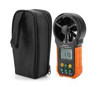 Portable Digital Wind Speed Meter Anemometer for Air Flow Measurement Handheld LCD Display with Max Min Average Function Low Battery Indicator Compact Design
