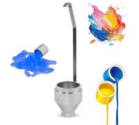 Portable DIN Immersion Viscosity Cup, Paint Viscosity Tester, Low Nozzle Diameter 4/6mm, 100±1ml Capacity, for Paints Coatings Inks Oil Dye Sauce Honey