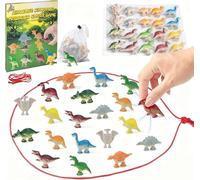 Portable Dinosaur Magnetic Chess Game with Stones & String,Maslasee Magnetic Chess, Magnet Game, And Magnetic Games for Kids, Adults, Family Travel, Camping, Tabletop Strategy Game