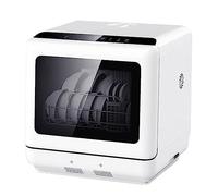 Portable Dishwasher Countertop, Dishwasher Machine with 4 Washing Programs and 360° Cycle Spraying Function, Intelligent Hot Wind Dry and Anti-Leakage, for Apartments, Dorms and RVs