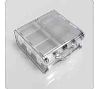 Portable Dispensing for Seven Days, 12 compartments of Small Portable Medicine Box, one Week of Medicine Storage (Matte White)