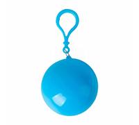 Portable Disposable Outdoor Portable Disposable Raincoat Emergency Raincoats Portable Hook Poncho EVA Reusable Rain Coat with Drawstring, Transparent Emergency Raincoat for Camping (Blue, One Size)