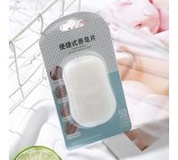 Portable Disposable Soap Paper Sheets, Travel Hand Washing Tablets, Mini Boxed Soap Flakes, 50 Sheets (jasmine)