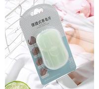 Portable Disposable Soap Paper Sheets, Travel Hand Washing Tablets, Mini Boxed Soap Flakes, 50 Sheets (wormwood)