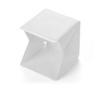 Portable DIY LED Studio Light Box 6000K Foldable Photography Tent with Black White Backgrounds USB Power Supply for Small Products Still Life