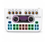Portable DJ Controller for Podcast Production Studio, Mixing/Effects/Noise Reduction/Bluetooth Real Time/Voice Change/Volume Adjustment, Mute Button for Live/PC/Recording