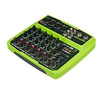 Portable DJ Mixer Professional Digital Audio Mixer Amplifier with Audio Processing Chip USB Bluetooth for PC Party Studio Recording