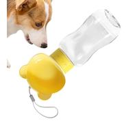 Portable Dog Bottle, Pet Water Feeder, One-Hand for Easy Use, Leakproof & No Water Waste Design, Travel Pet Cup,this Pet Water Feeder Prevents Leaks,yellow