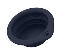 Portable Dog Bowl - 300 ml Foldable Feeding Bowl with Carabiner - Silicone Drinking Bowl for Puppies - for Camping, Walks, Daily Travel, as well as for Pets such as Dogs and Cats