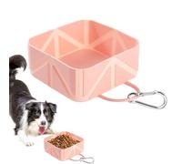 Portable Dog Bowl - Folding Puppy Waterer | 500ml Portable Food Container for Car Beach Camping Boat RV Walking Outdoor Traveling Road Trips Hiking Adventures