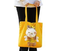 Portable Dog Carrier | Cartoon Shoulder Bag For Pets | Lightweight Puppy Bag For Trips And On The Go | For Travel, Hiking, Outdoor, Plane, Camping, Indoor, Winter, Commuting