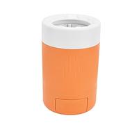 Portable Dog Cleaner Cup, Lightweight Pet Washing Tool, Multifunctional Dog Washer with Soft Bristles for Home and Travel Use, Made of Durable ABS Material (Orange)