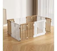 Portable Dog Crate 67Cm Fence Plastics Pet Dog Crate Indoor Outdoor Fence Foldable For Easy Installation Suitable For Small,Brown-103 * 70 * 67cm