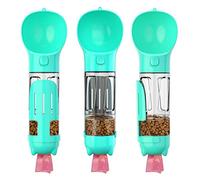 Portable Dog Food Box Dog Water Bottle, O-Shaped Drinking Trough Design, Large Drainage Button,Double Leakproof,for Pet Walking Travel (TARSHYRYk3dqvh6gzu-BL)