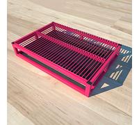 Portable Dog Litter Box for Indoor/Outdoor Use, Durable Puppy Potty Training Tray, Pet Potty Pad Holder for Small Dogs and Cats, 61x45x9cm, Red