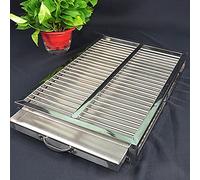 Portable Dog Litter Box, Stainless Steel Pet Potty Trainer for Indoor & Outdoor Use, Ideal for Small to Large Dogs, Balcony & Bathroom Solution (90x60x7.5cm)