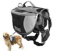 Portable Dog Saddle Bag - Adjustable Pet Backpack, Stable Comfortable Carrier, Easy Handle Design for Transport | For Outdoor Travel Daily Shopping Car Airplane Airport Taxi Public Transport Camping U