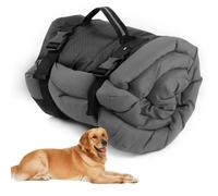 Portable Dog Sleeping Bag, Foldable Dog Camping Mat, Waterproof and Anti-slip, Soft Warm Puppy Mattresses, for Winter, Camping, Outdoor Gray 120x80cm/47.2x31.5in