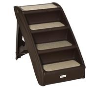 Portable Dog Steps for Bed, Sofa Non-Slip Pet Stairs for Cats, Dogs - Brown