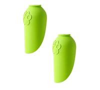 Portable Dog Water Bottle 2 Pack, Travel Pet Hydration Cup, Silicone Leakproof Drinking Bottle For Dogs Outdoor Walks Hiking Lightweight Water Feeder Bowl Dispenser (2PCS Green)