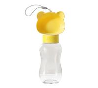 Portable Dog Water Bottle - Combined Food and Hydration Container, Sturdy Leak-Resistant Construction, Fun Cartoon Style | Smooth Easy-Clean Surfaces, Ergonomic Carry Design, Walking Car Beach