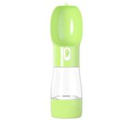 Portable Dog Water Dispenser 258ml With 200ml Bowl Travel Bottles Leakproof BPA Free Food Grade Silicone For Dogs Travel Walking Hiking Park(Gray)