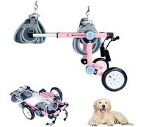 Portable Dog Wheelchair for Hind Legs Adjustable Pet Wheelchair with Leash Mobility Aid for Injured Disabled Paralyzed or Weak Dogs - Pet Stroller for Better Movement