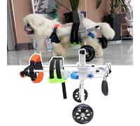 Portable Dog Wheelchair for Small & Large Dogs 2Wheel Mobility Aid for Rear Leg Support Durable AllTerrain Stroller Adjustable Size (Color)