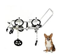 Portable Dog Wheelchair for Small to Medium Pets Adjustable Hind Leg Support with 4 Wheels Full Support Canine Mobility Aid XL Size for Enhanced Comfort
