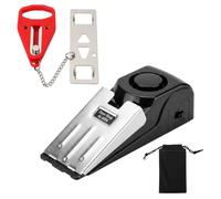 Portable Door Lock, 120dB Hotel Travel Safety Wedge Stopper | Non-Slip Wedge Door Stop Alarm, Anti-Theft Security Door Jammer for Home Apartment Bedroom Solo Travelers (No Battery)
