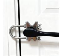 Portable Door Lock for Travel, Heavy Duty Security Lock for Outward Opening Doors, Adjustable Stainless Steel Safety Device for Hotel Room/Home/Apartmen