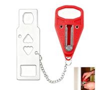 Portable Door Lock, Hotel Door Lock Travel Safety Extra Home Security for Privacy and Protection, Ideal for Hotels, Apartments, Dorms, Short-Term Rentals, Perfect for Business Trips and Solo Living