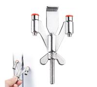 Portable Door Lock, Security Latch with Stop Function for Doors, Stainless Steel Security Lock, for Travel, Hotel, Bedroom, Patio, Student Dorm and Apartment