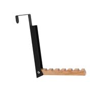 Portable Door-Mount Stand, Sturdy Metal Hook Rack, Space-Saving Clothing Display with Strong Hold, Multi-Purpose Apparel and Accessory Organizer, Room Storage Accessory for Coats Scarves Keys