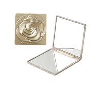 Portable Double Angled Vanity Mirroring Featuring Plastic Frame and Professional Cosmetic Precisions Double Side Travel Mirror Plastic