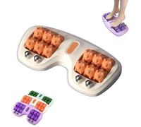 Portable Double Foot Massage Roller, 2026 New Dual Foot Massage Roller,Portable Dual Foots Massages Rollers,for Home and Office Use (Orange)