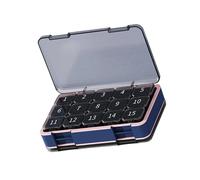 Portable Double Layer 30 Day Pills for Travel and Home Medication Management Monthly Medication Dispenser